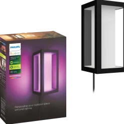 Philips Hue Impress udendørs væglampe 2x8W sort