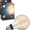 Philips Hue LED globe pære E27 7W G93 filament hvid ambiente
