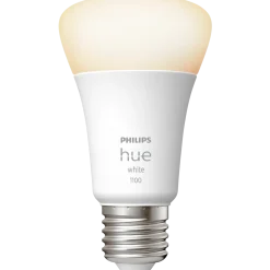 Philips Hue LED pære E27 9,5W A60 hvid LED