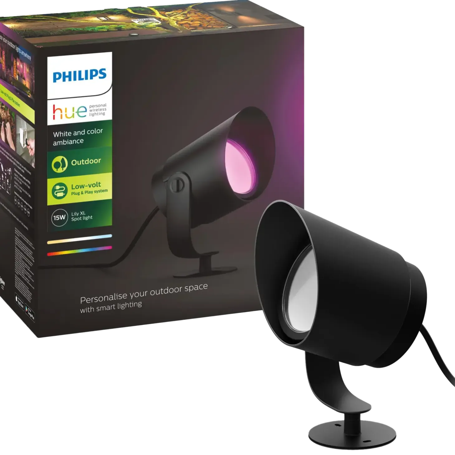 Philips Hue Lily udendørs spot stor LED