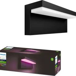 Philips Hue Nyro udendørs væglampe sort