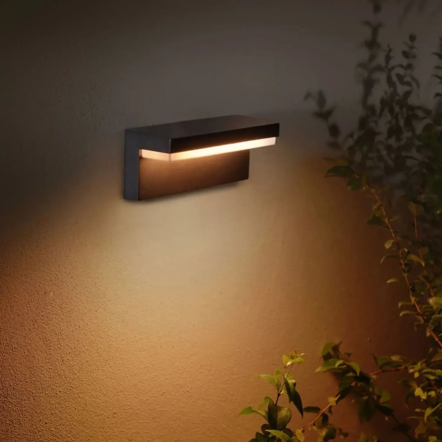 Philips Hue Nyro udendørs væglampe sort