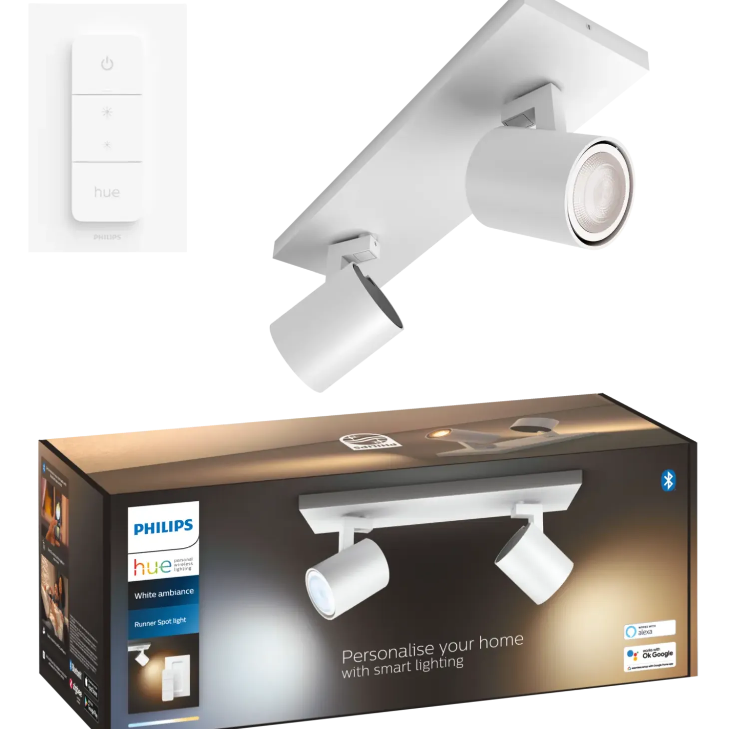 Philips Hue Runner dobbelt Spot hvid