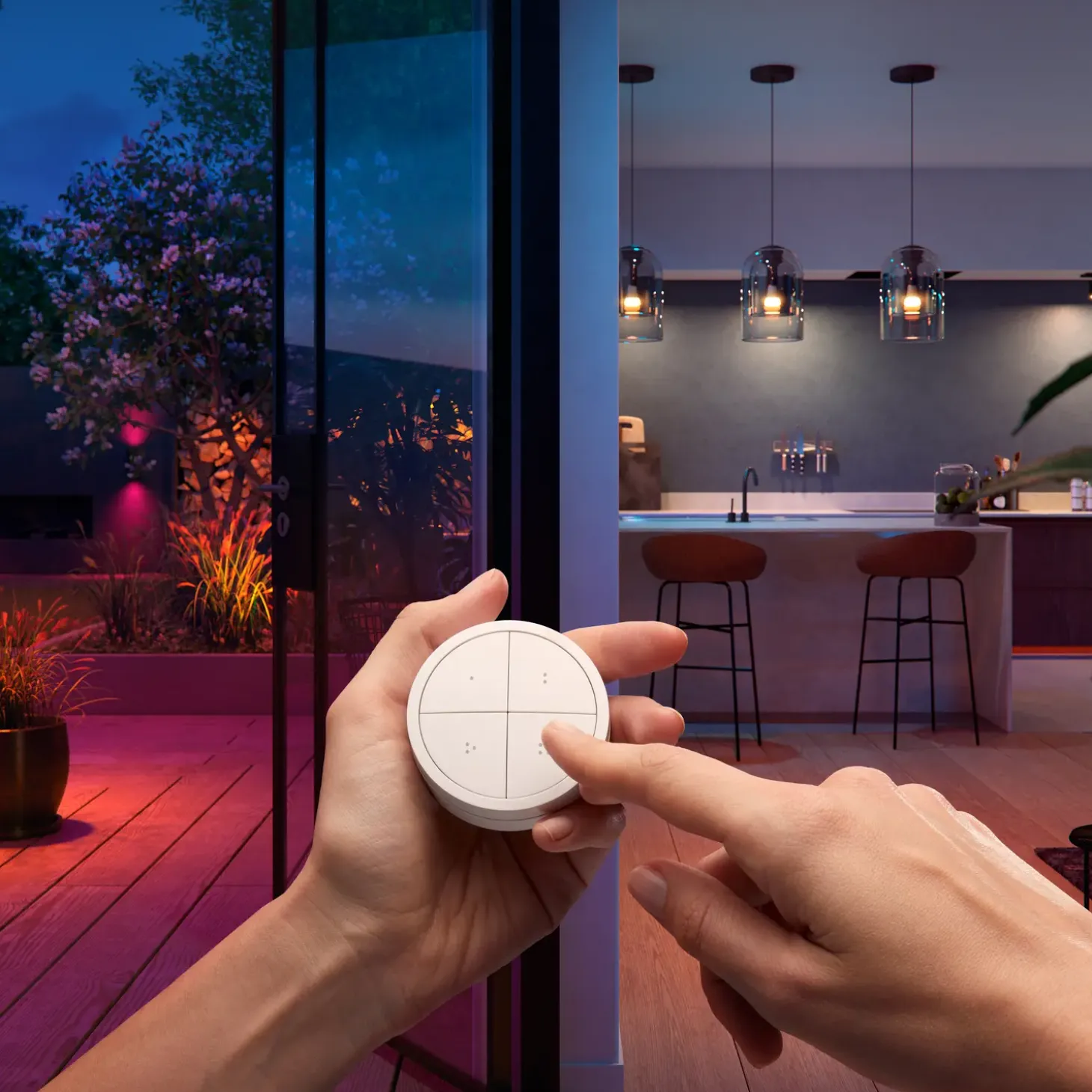Philips Hue tap dial switch trådlæs kontakt hvid