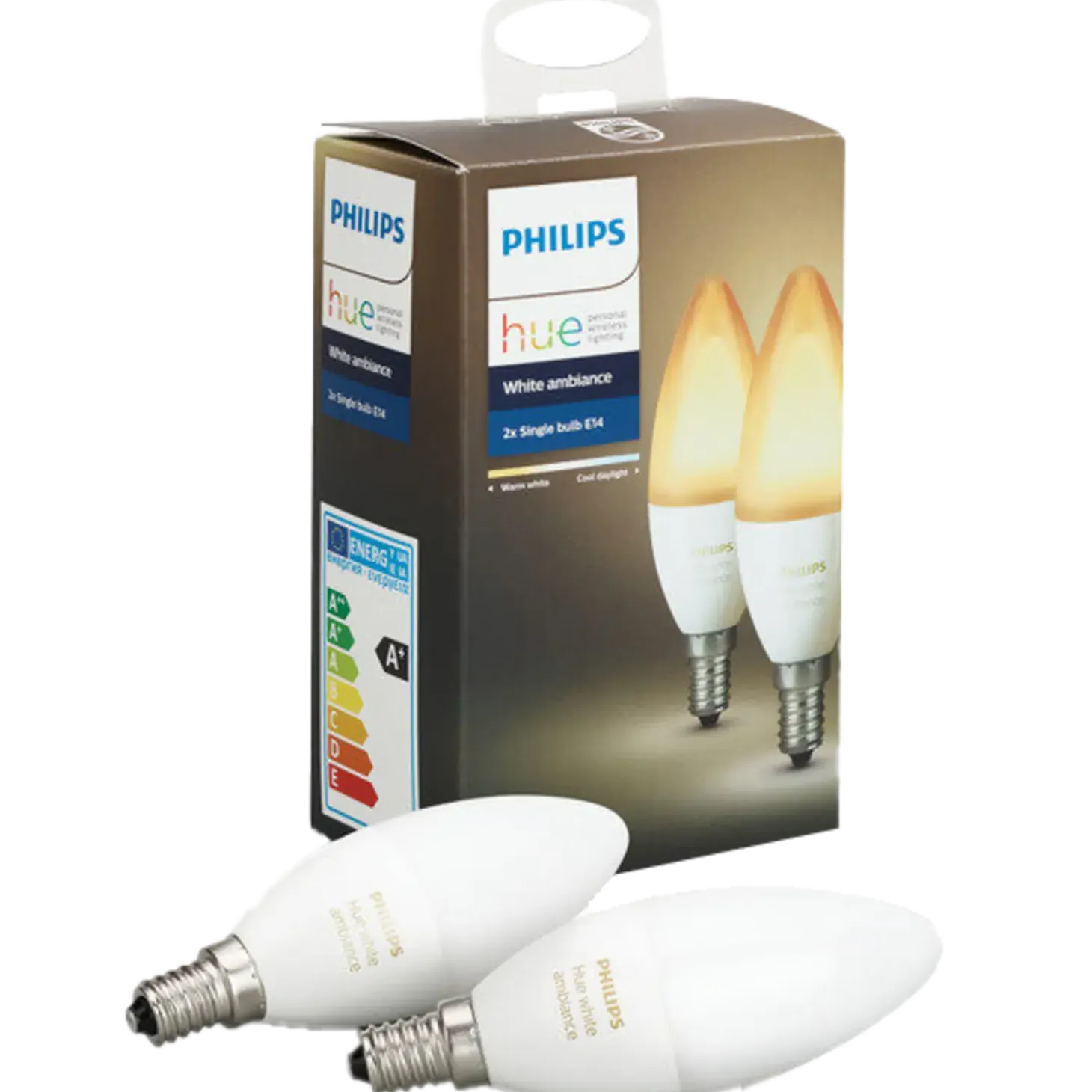 Philips Hue White ambiance dobbeltpakke E14 LED