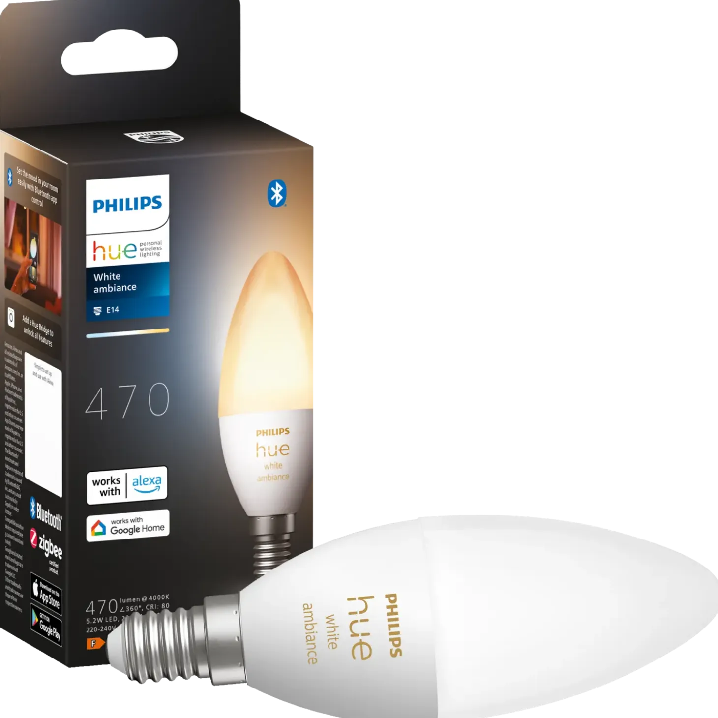 Philips Hue White ambiance E14 Kertepære