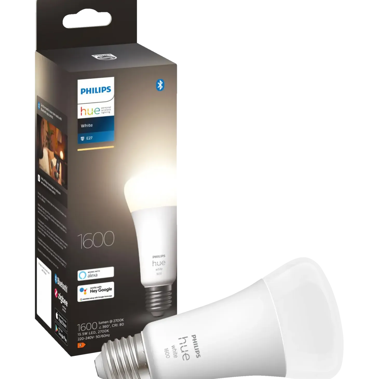 Philips Hue White enkelt pære E27 LED