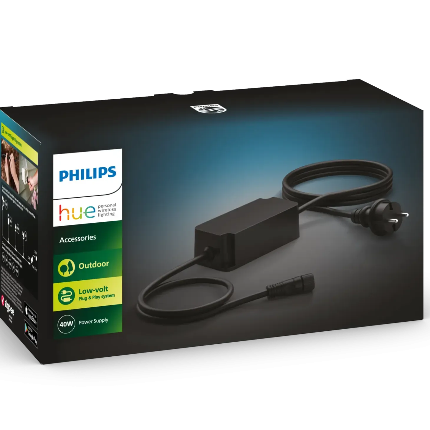 Philips Hue 40W strømforsyning til udendørs lav volt lamper