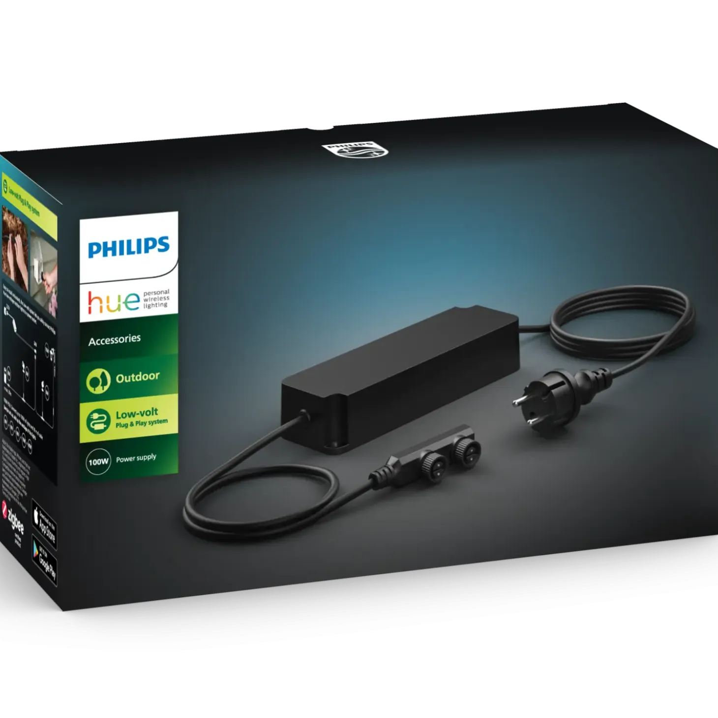 Philips Hue 100W strømforsyning til udendørs lav volt lamper