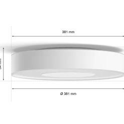 Philips Hue Xamento M indbygningsspot 1x5,7W hvid