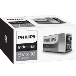 Philips Industrial 9V (LR61) batteri - pk. á 10 stk.