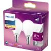 Philips Krone LED pære E14 40W 2 pack