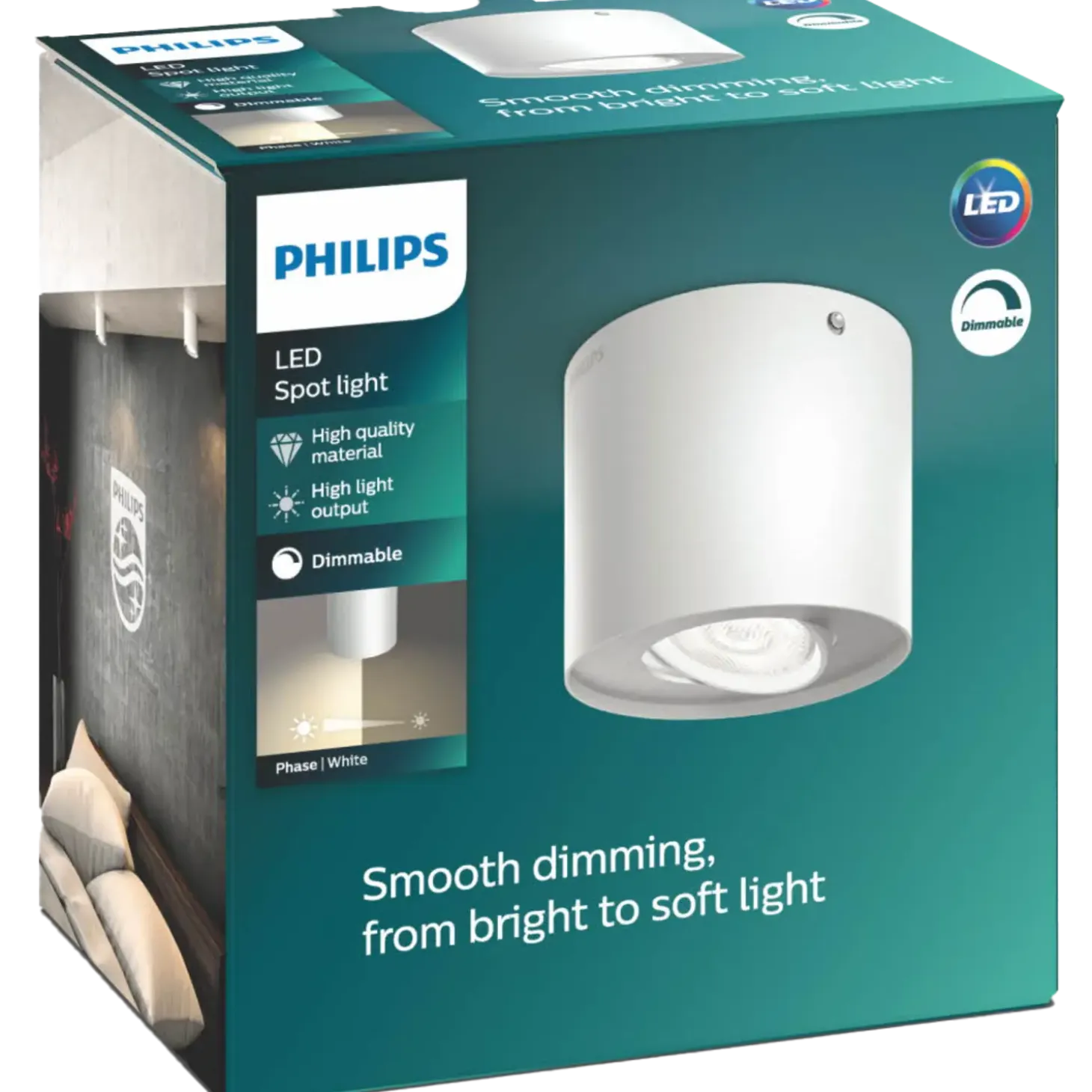 Philips Phase spot 4,5W hvid