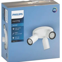 Philips Pongee spot 3x10W hvid