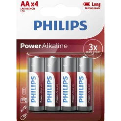Philips Power alkaline LR6/AA batteri 4 stk.