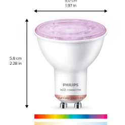 Philips Smart LED PAR16 farve spotpære 4,7W GU10 2-pak