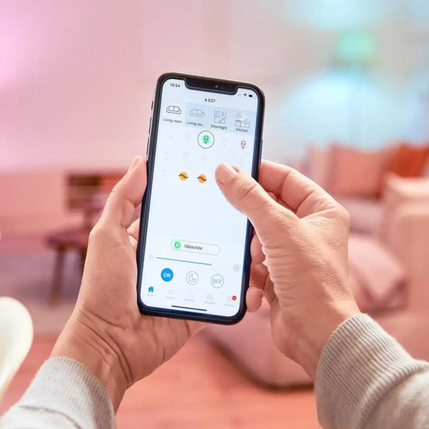 Philips Smart WiZ color LED pære E14 4,3W kerte mat