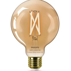 Philips Smart WiZ white LED pære E27 6,7W globe guld