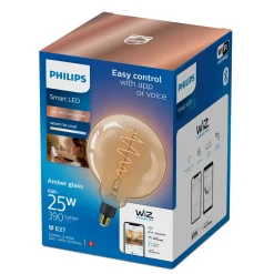 Philips Smart WiZ white LED pære E27 6,7W mega globe guld