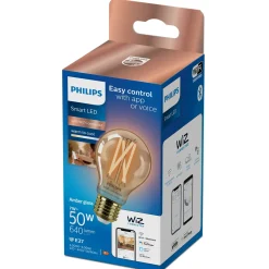 Philips Smart WiZ white LED pære E27 6,7W standard guld