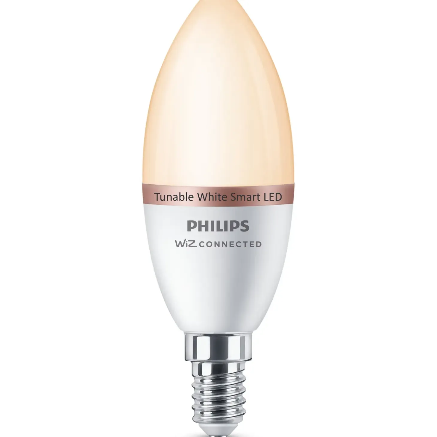Philips Smart WiZ white LED pære E14 4,6W kerte mat