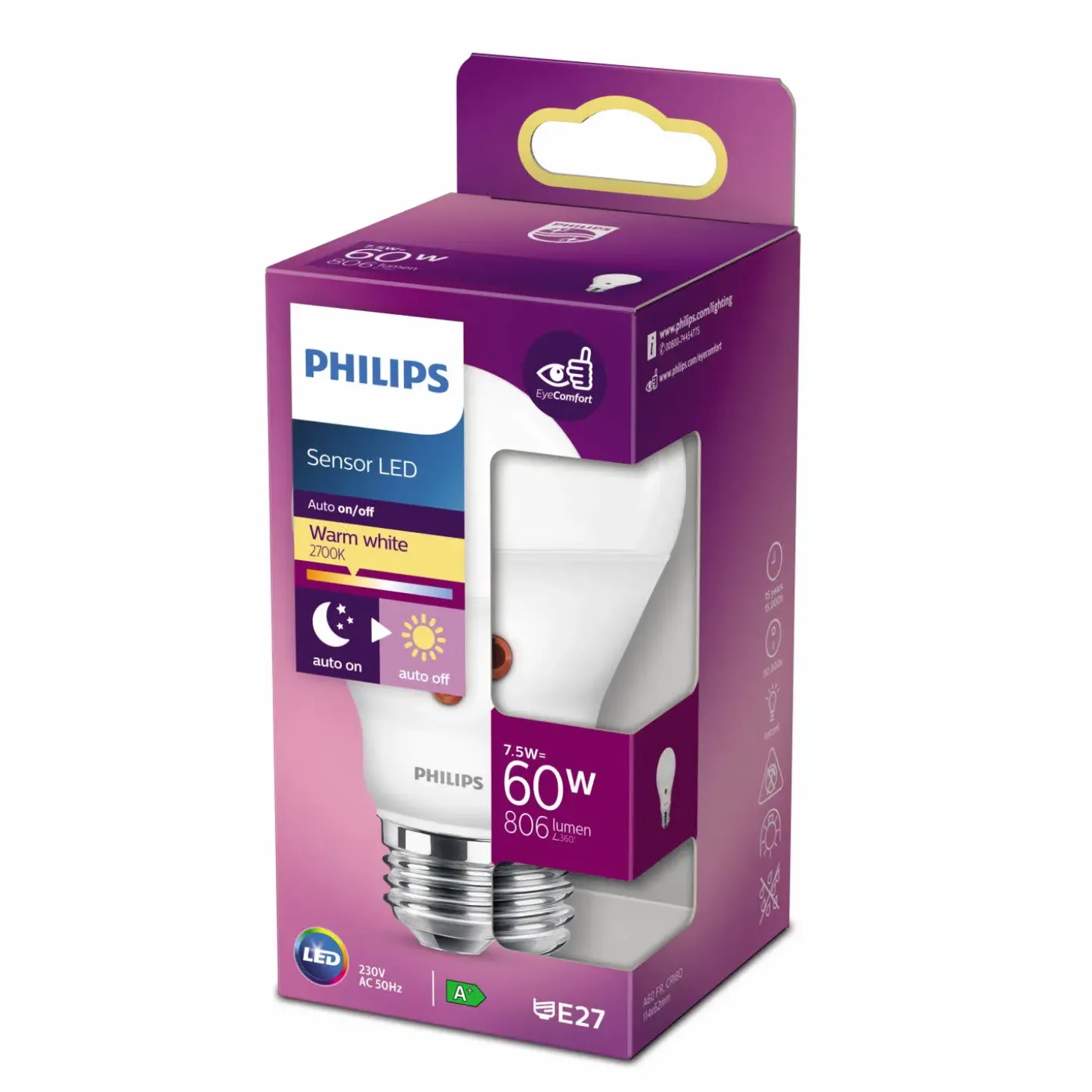 Philips Special LED pære E27 60W mat