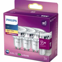 Philips Spot LED pære GU10 35W 3 pack