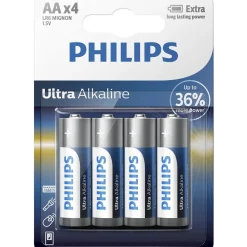 Philips Ultra Alkaline LR6/AA batteri - pk. á 4 stk.