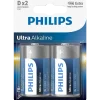 Philips Ultra alkaline LR20 batteri 2 stk.