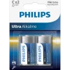 Philips Ultra alkaline LR14 batteri - pk. á 2 stk.