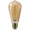 Philips Vintage dråbeform pære 25W E27 guld