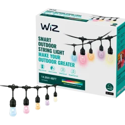 Philips WiZ udendørs lyskæde 12W 12 pærer 15 m