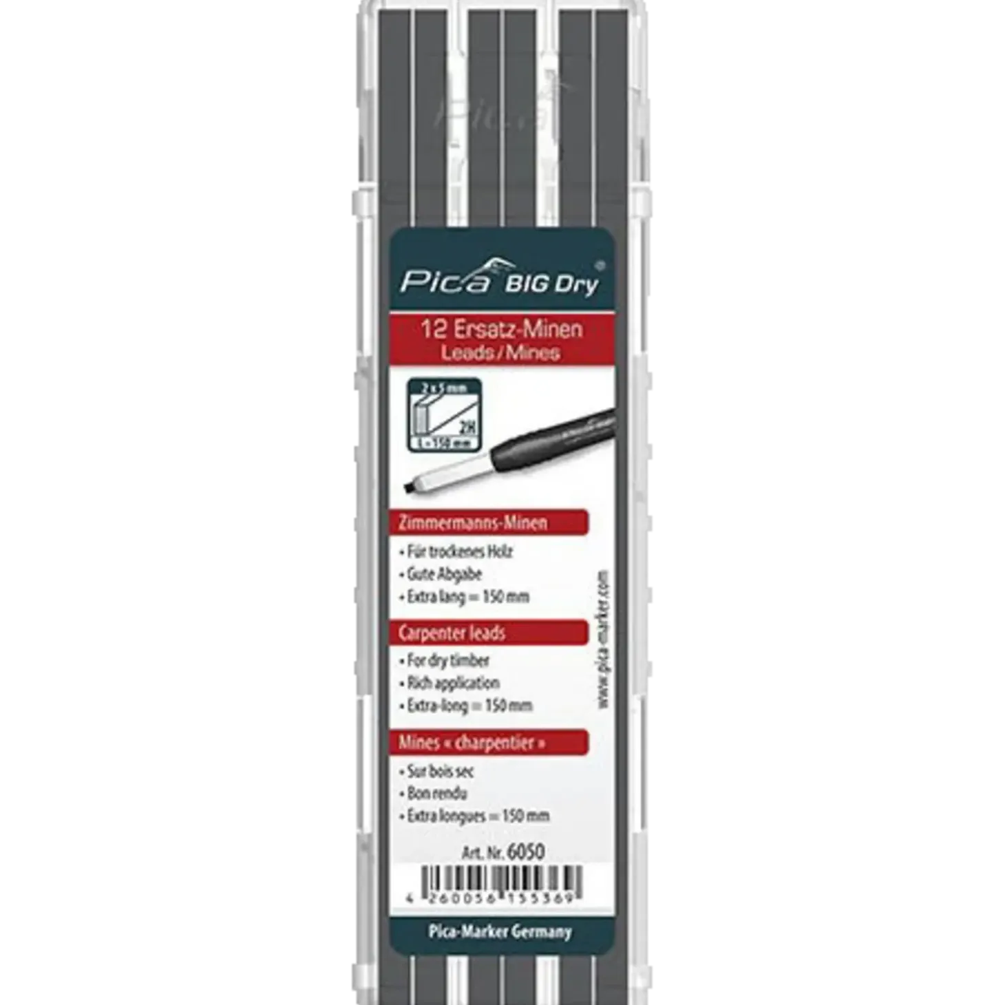 Pica Big Dry refill stifter 12 stk