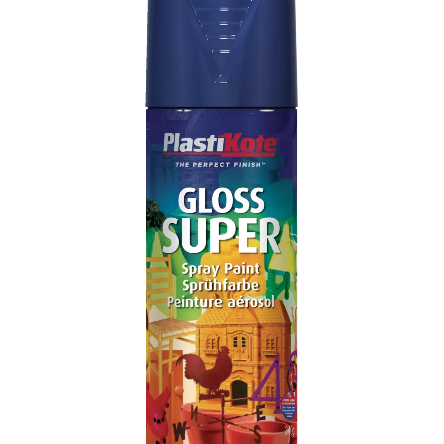 Plasti-Kote super marine blå 400 ml