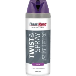 Plasti-Kote twist spraymaling 400 ml satin lilla