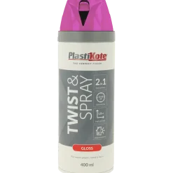 Plasti-Kote twist spraymaling 400 ml blank pink