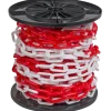 Plastkæde rød/hvid 6 mm x 25 m