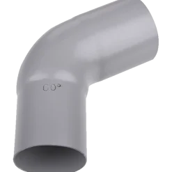 Plastmo bøjning 75 mm, 60° grå