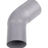 Plastmo bøjning 90 mm, 45° grå