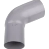 Plastmo bøjning 90 mm, 75° grå