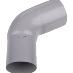 Plastmo bøjning 90 mm, 75° grå