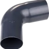 Plastmo bøjning 75 mm, 75° grafit