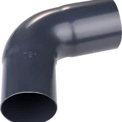 Plastmo bøjning 75 mm, 75° grafit