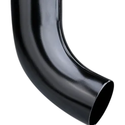 Plastmo bøjning 70°, 75 mm stål sort