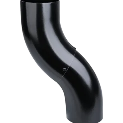 Plastmo nedførsel 75 mm stål sort