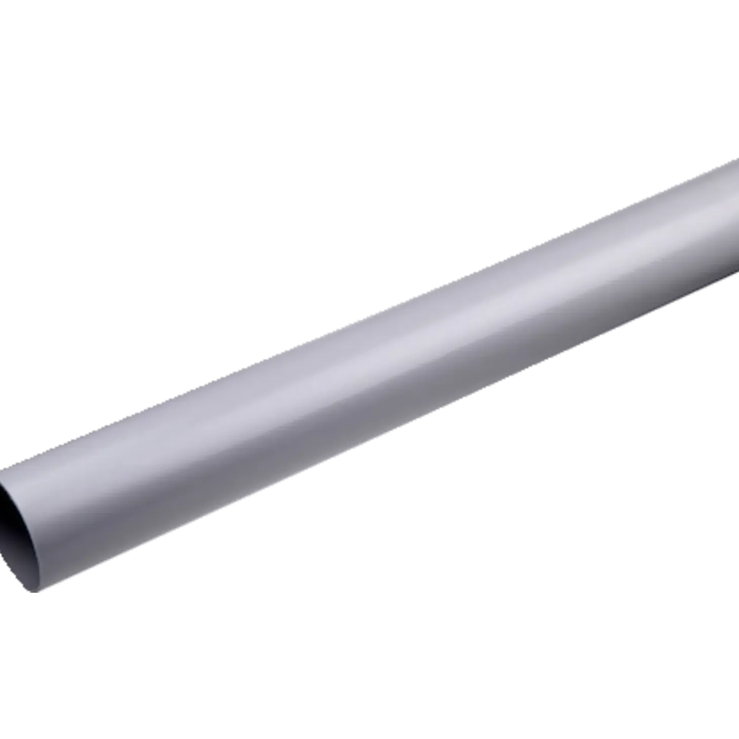 Plastmo nedløbsrør 75 mm x 3 m grå