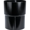Plastmo rørsamlemuffe 75 mm stål sort