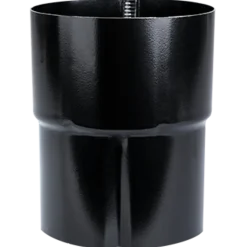 Plastmo rørsamlemuffe 75 mm stål sort