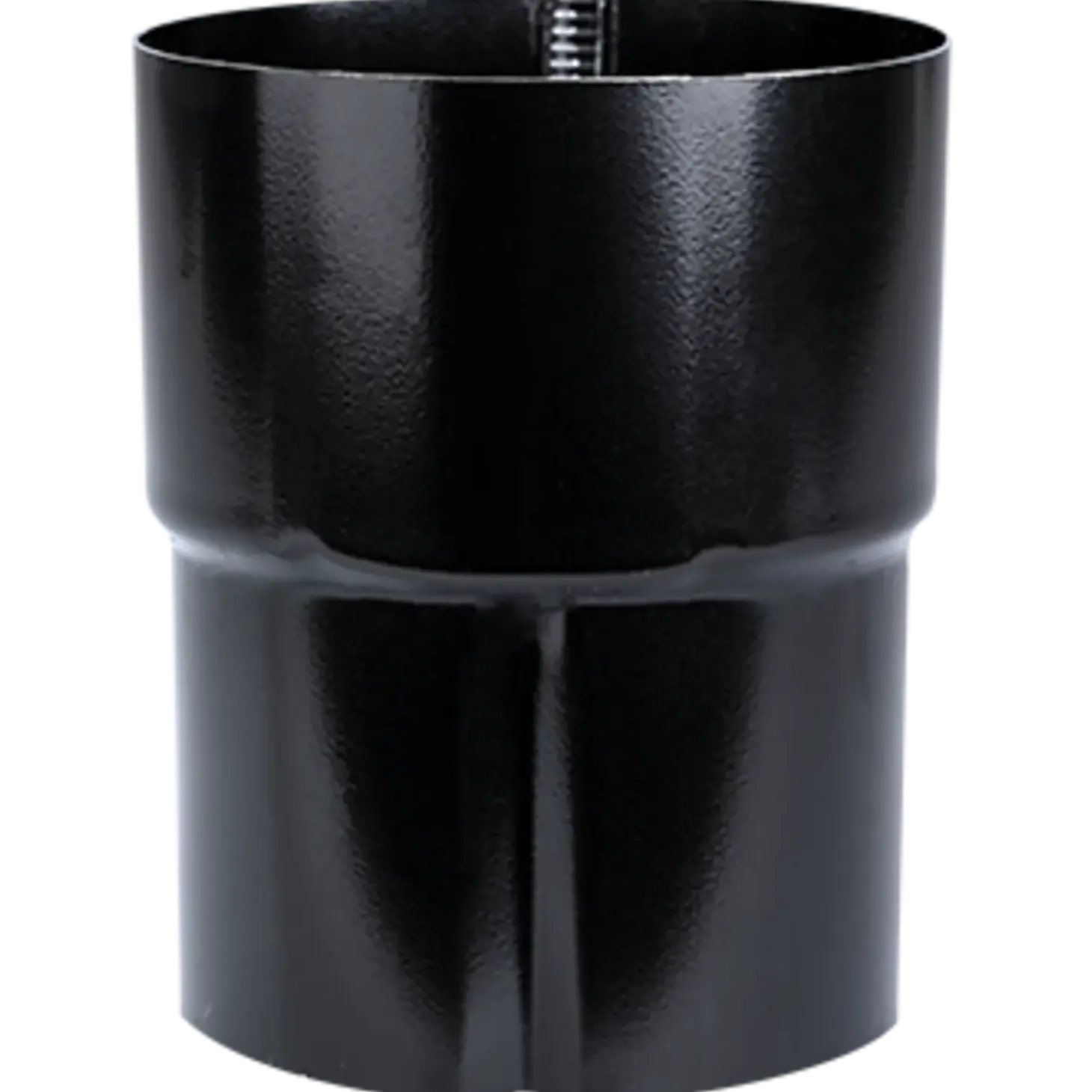 Plastmo rørsamlemuffe 75 mm stål sort