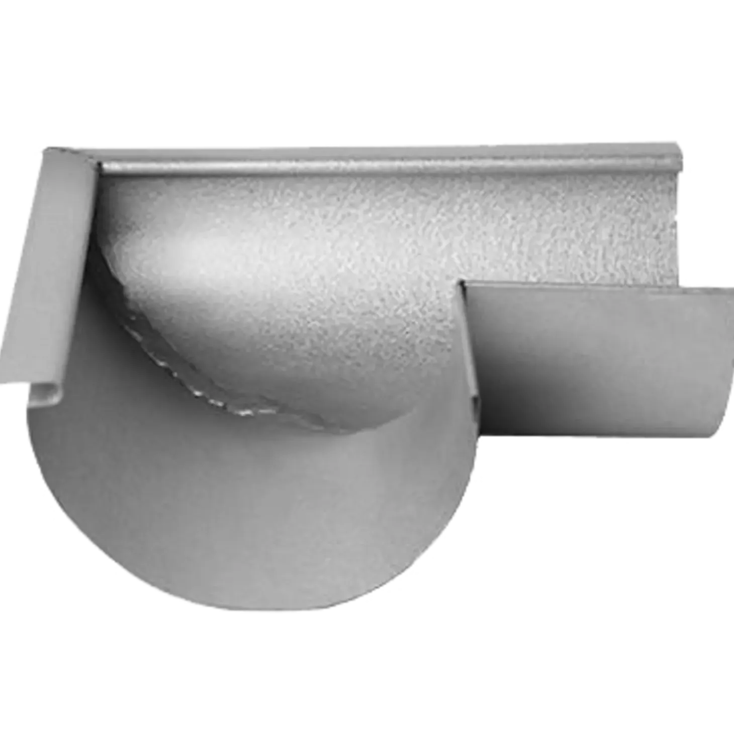 Plastmo udvendig gering nr. 12, 90° aluzink